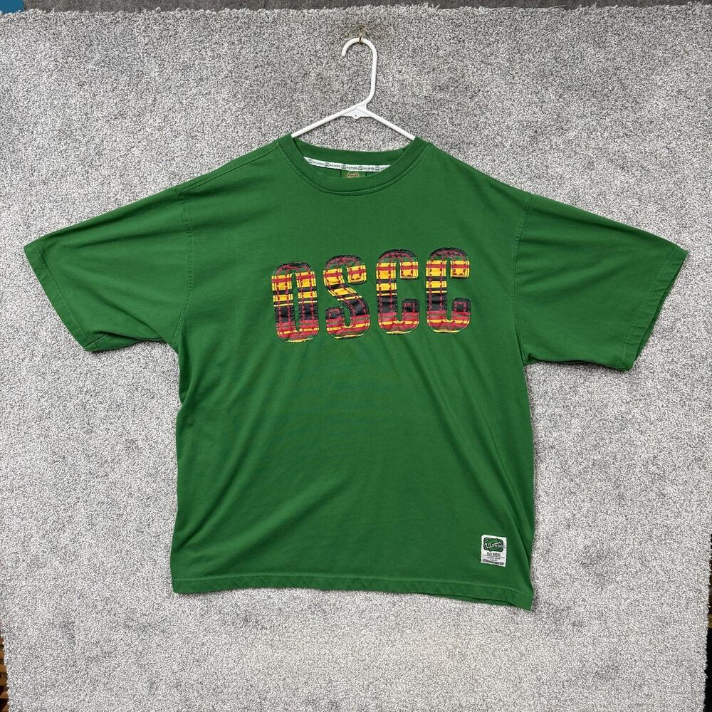 Vintage 90s Y2K Old Skool Shirt 2XL OSCC Logo Urban Streetwear Hip Hop Skater